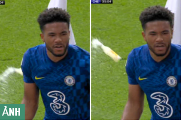 CĐV Arsenal xấu xí: Ném thẳng chai nước vào mặt Reece James