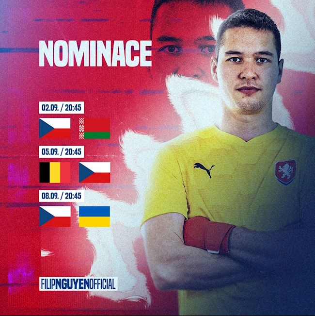 Filip Nguyễn trở lại ĐT Séc