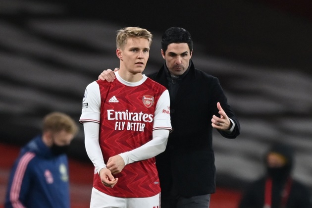 Mikel Arteta khích tướng Martin Odegaard