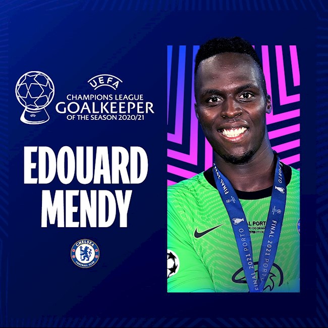 Edouard Mendy là thủ môn xuất sắc nhất