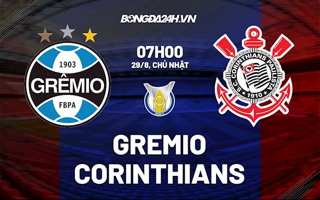 Nhận định Gremio vs Corinthians 7h00 ngày 29/8 (VĐQG Brazil 2021)