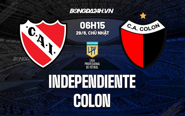 Nhận định Independiente vs Colon 6h15 ngày 29/8  (VĐQG Argentina 2021/22)