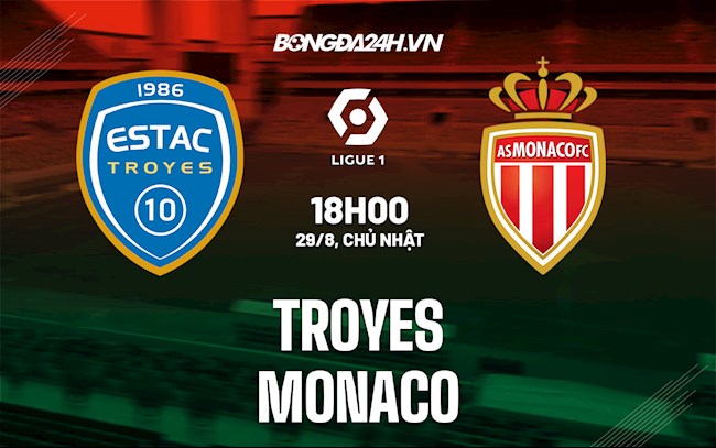 Nhận định bóng đá Troyes vs Monaco 18h00 ngày 29/8 (Ligue 1 2021/22) monaco vs troyes
