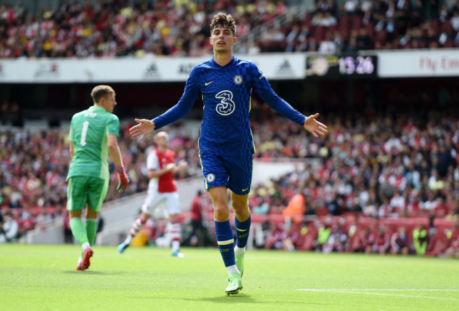 Kai Havertz ghi bàn vào lưới Arsenal