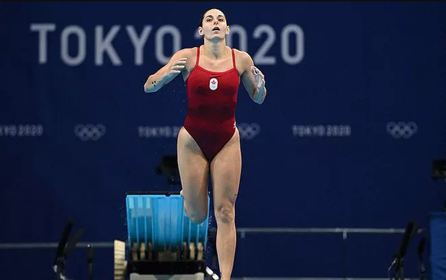 Pamela Ware  nhảy cầu được 0 điểm