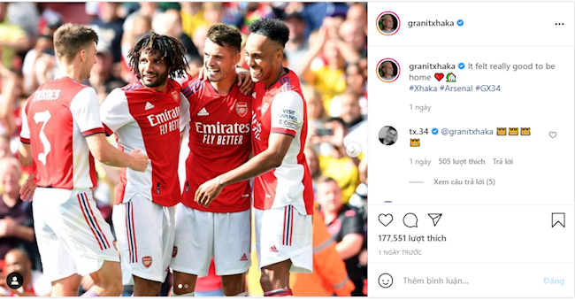 Granit Xhaka quyết định tương lai ở Arsenal Granit Xhaka quyết định tương lai ở Arsenal