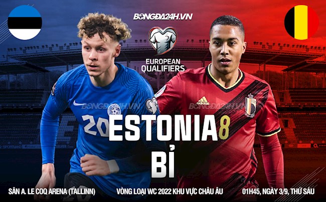 Estonia vs Bỉ