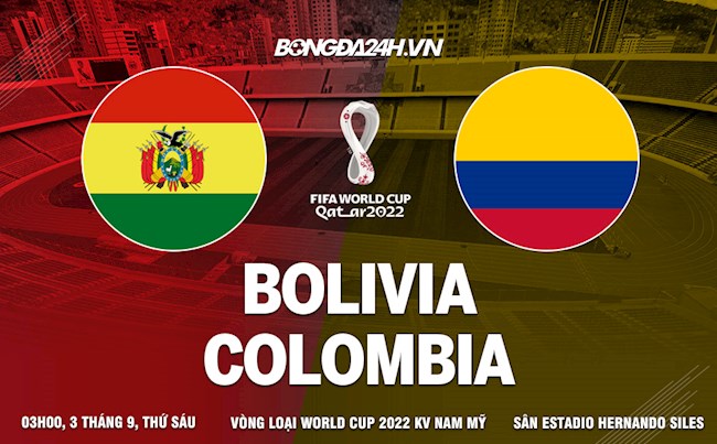 Nhận định Bolivia vs Colombia 3h00 ngày 3/9 (Vòng loại World Cup 2022)