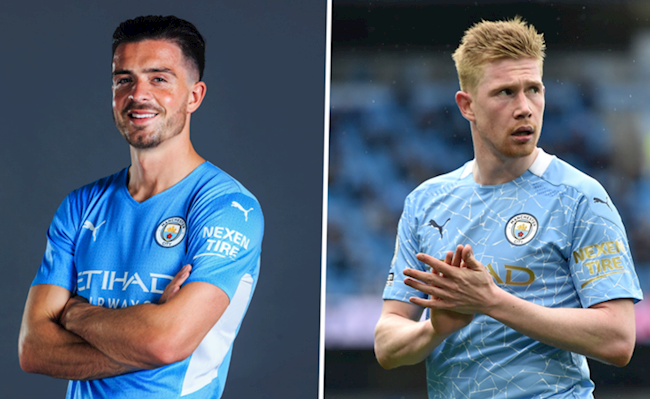 Grealish va De Bruyne