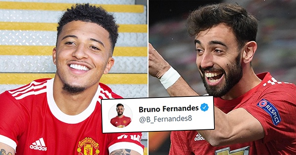 Lập siêu phẩm trước Everton, Bruno Fernandes gửi thông điệp đến Jadon Sancho