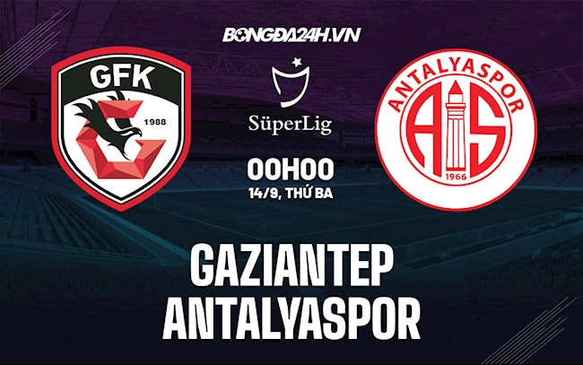 Nhận định Gaziantep vs Antalyaspor 0h00 ngày 14/9 (VĐQG Thổ Nhĩ Kỳ 2021/22)