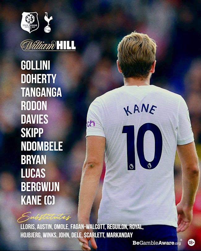 Danh sách xuất phát của Tottenham Danh sách xuất phát của Tottenham