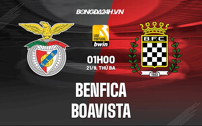 Nhận định Benfica vs Boavista 1h00 ngày 21/9 (VĐQG Bồ Đào Nha 2021/22)
