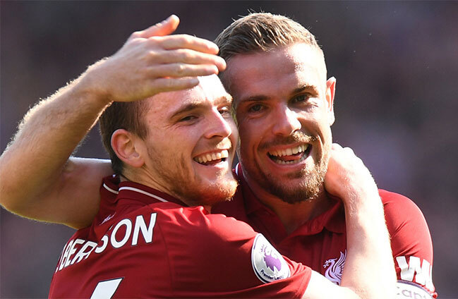 Jordan Henderson để lộ hình ảnh nhạy cảm của Andy Robertson