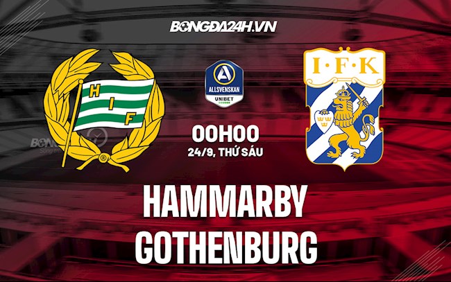 Nhận định bóng đá Hammarby vs Gothenburg 0h ngày 24/9 (VĐQG Thụy Điển 2021/22)