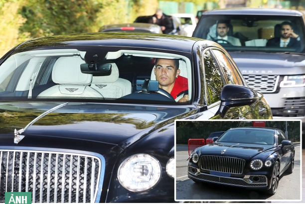 Ronaldo đi siêu xe đến sân tập của MU