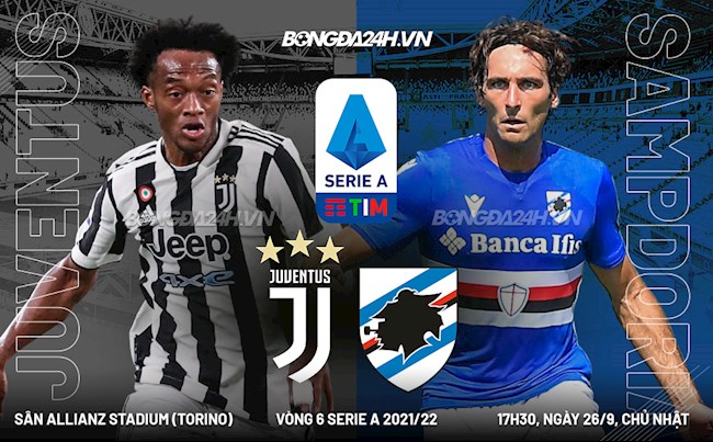 Nhận định bóng đá Juventus vs Sampdoria 17h30 ngày 26/9 (Serie A 2021/22)