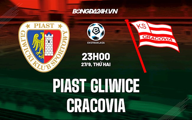 Nhận định Piast Gliwice vs Cracovia 23h00 ngày 27/9 (VĐQG Ba Lan 2021/22)