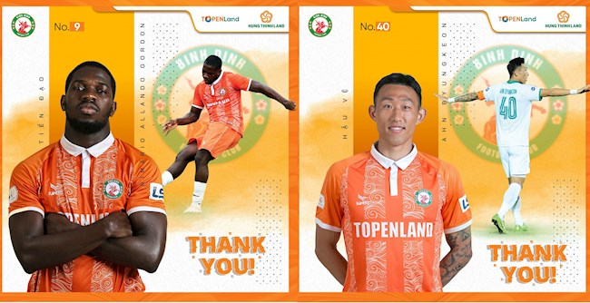 Bình Định chia tay Rimario và Ahn Byung Keon