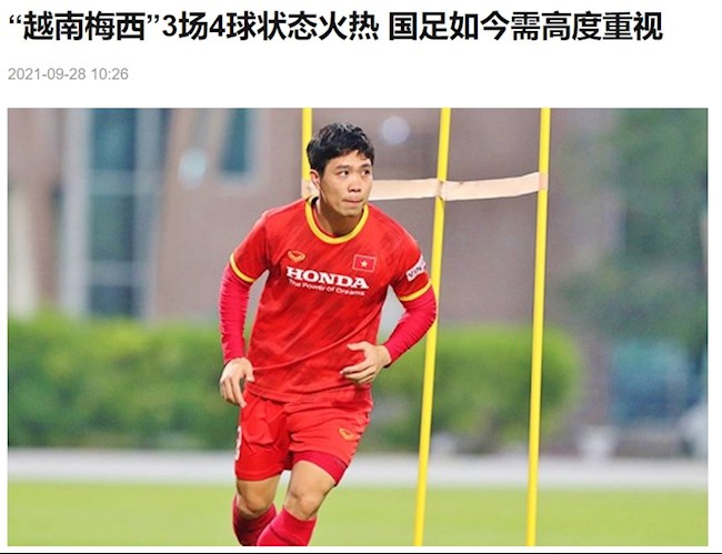 Báo Trung Quốc: Không thể chủ quan với Messi Việt Nam