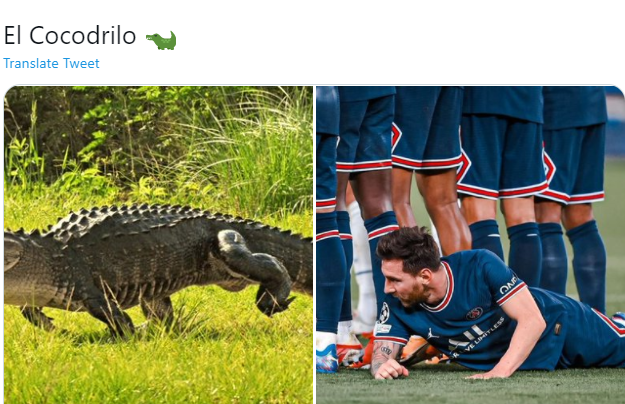 Messi nằm hàng rào ngăn cản cú đá của Man City