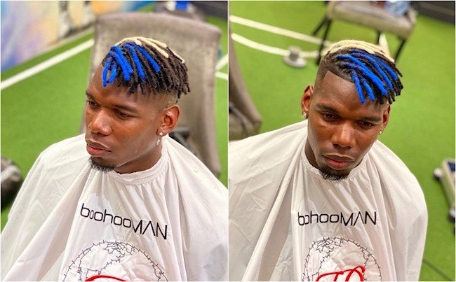Pogba lại gây sốc với thêm một kiểu tóc khác người