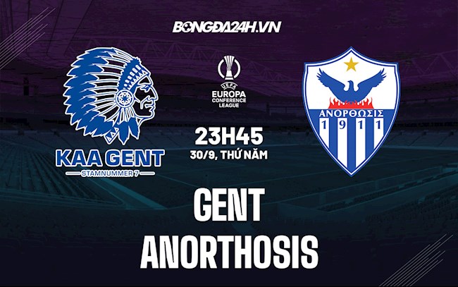 Nhận định, dự đoán Gent vs Anorthosis 23h45 ngày 30/9 (Bảng B Europa Conference League 2021/22)