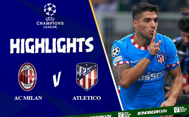 Video cúp C1 AC Milan vs Atletico Madrid