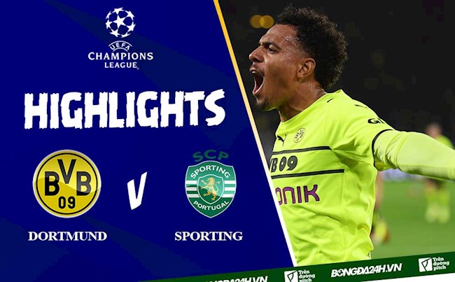 Video cúp C1 Dortmund vs Sporting Lisbon: Malen lập công