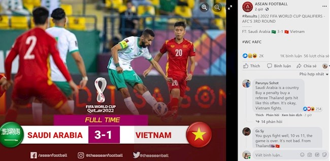CĐV Thái Lan khen ngợi ĐT Việt Nam