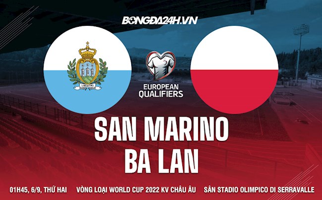 Nhận định San Marino vs Ba Lan 1h45 ngày 6/9 (Vòng loại World Cup 2022)