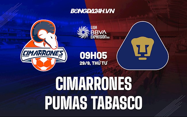 Cimarrones vs Pumas Tabasco