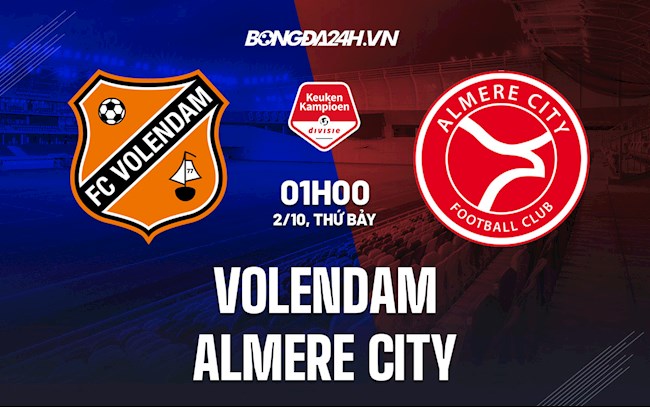 Nhận định, dự đoán Volendam vs Almere City 1h00 ngày 2/10 (Hạng 2 Hà Lan 2021/22)