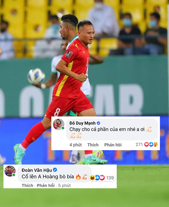 Duy Mạnh, Văn Hậu nhắn nhủ Trọng Hoàng trước trận gặp Australia hình ảnh