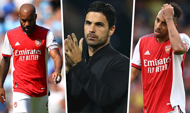 Lacazette va Aubameyang Arteta