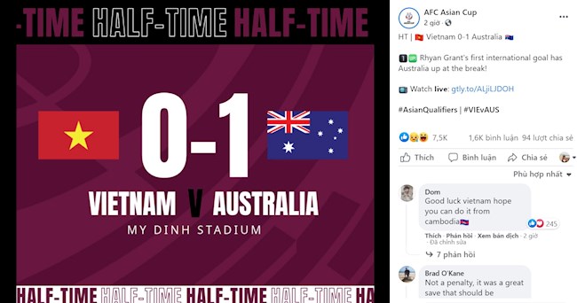 CĐV Australia: "Trọng tài không cho ĐT Việt Nam hưởng 11m là sự cứu rỗi với tuyển Úc"