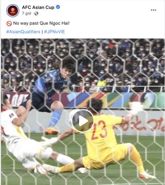 Quế Ngọc Hải nhận lời khen đặc biệt từ AFC 1