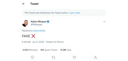 Mbappe phủ nhận thông tin trên Mbappe phu nhan thong tin tren