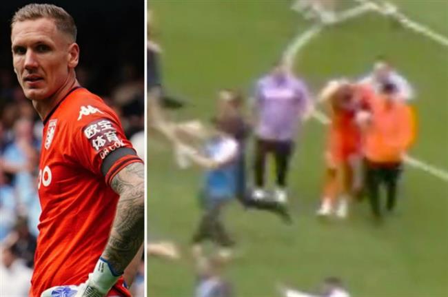 CĐV Man City bị phạt rất nặng sau khi hành hung Olsen CdV Man City bi phat rat nang sau khi hanh hung Olsen