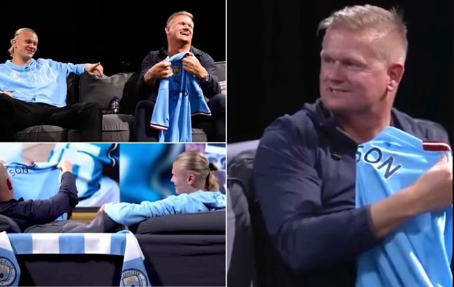 Erling Haaland cha va con