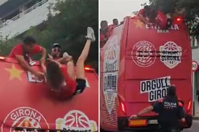 Các cầu thủ cứu nữ nhiếp ảnh gia khỏi tai nạn kinh hoàng