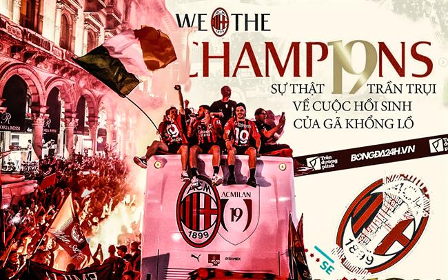 Chiến tích Champ19ns của AC Milan: Sự thật về cuộc hồi sinh của gã khổng lồ