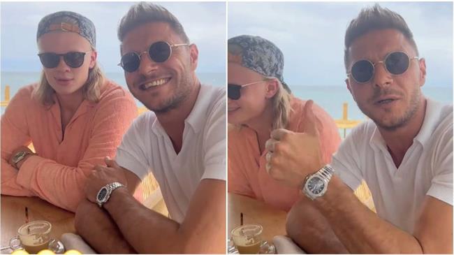 Video Erling Haaland đá bóng với fan trên bờ biển Tây Ban Nha 1