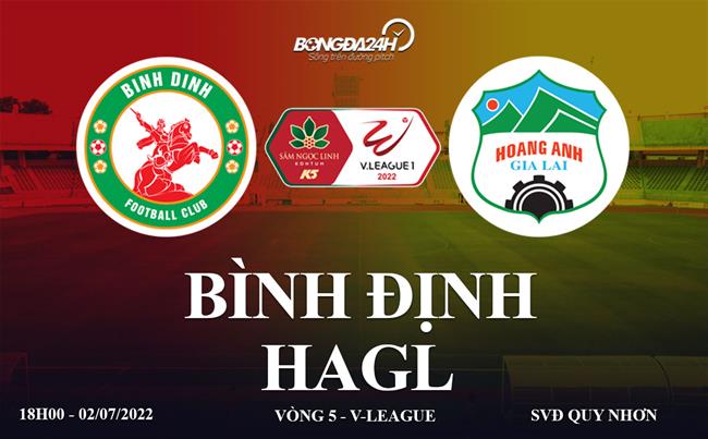 Link xem trực tiếp Bình Định vs HAGL V-League 2022 trên VTV6 và Youtube