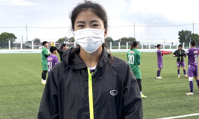 Thanh Nhã nêu cao quyết tâm của tuyển nữ Việt Nam trước trận gặp Campuchia 
