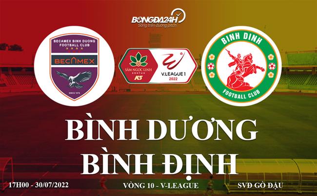 Link xem truc tiep Binh Duong vs Binh dinh (V.League 2022)