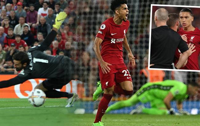 Điểm nhấn Liverpool 1-1 Crystal Palace: Siêu phẩm của Diaz và chiếc thẻ đỏ của Nunez