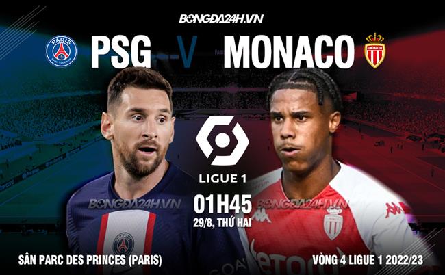 Nhận định bóng đá PSG vs Monaco 1h45 ngày 29/8 (Ligue 1 2022/23)