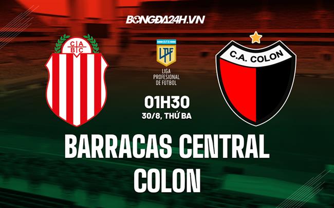 Nhận định Barracas Central vs Colon 3h00 ngày 29/8 (VĐQG Argentina 2022)