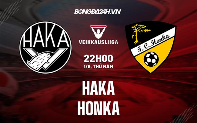 Nhận định,  Haka vs Honka 22h00 ngày 1/9 (VĐQG Phần Lan 2022)